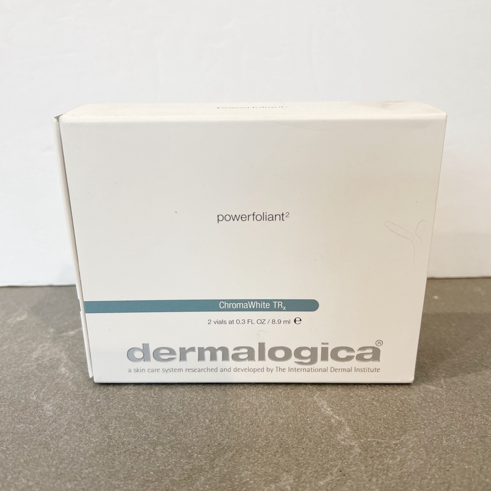 Dermalogica powerfoliant2 ChromaWhite TRx
2 vials at 0.3 FL OZ / 8.9 ml NEW NIB